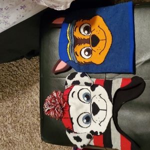 2 paw patrol winter hats. Used